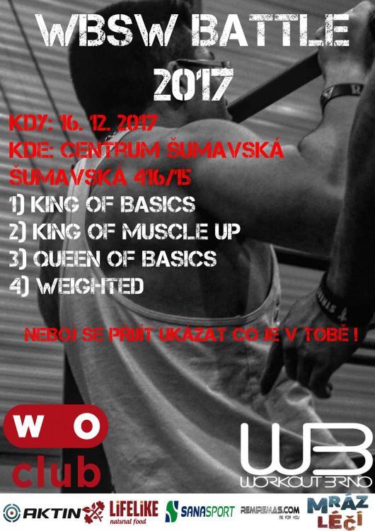 Workout Brno Street Workout Battle 2017 Plakát